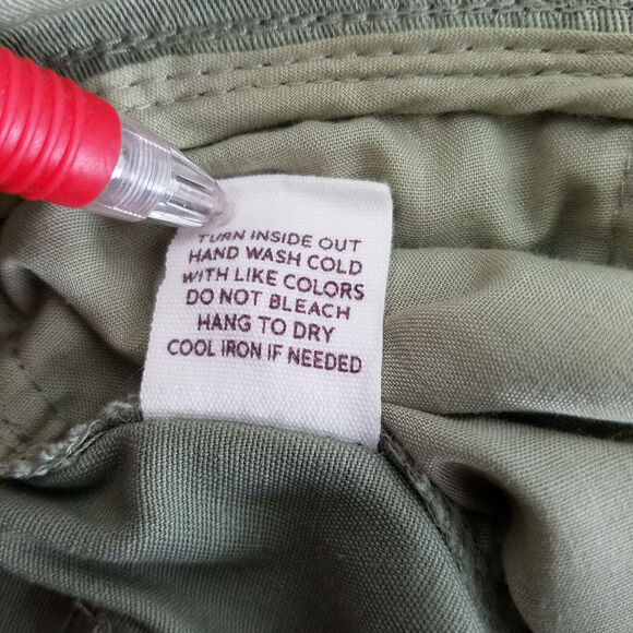 Blu Pepper Shorts Womens Large Green High Rise Mom Belted Cuffed Hem - Picture 11 of 14